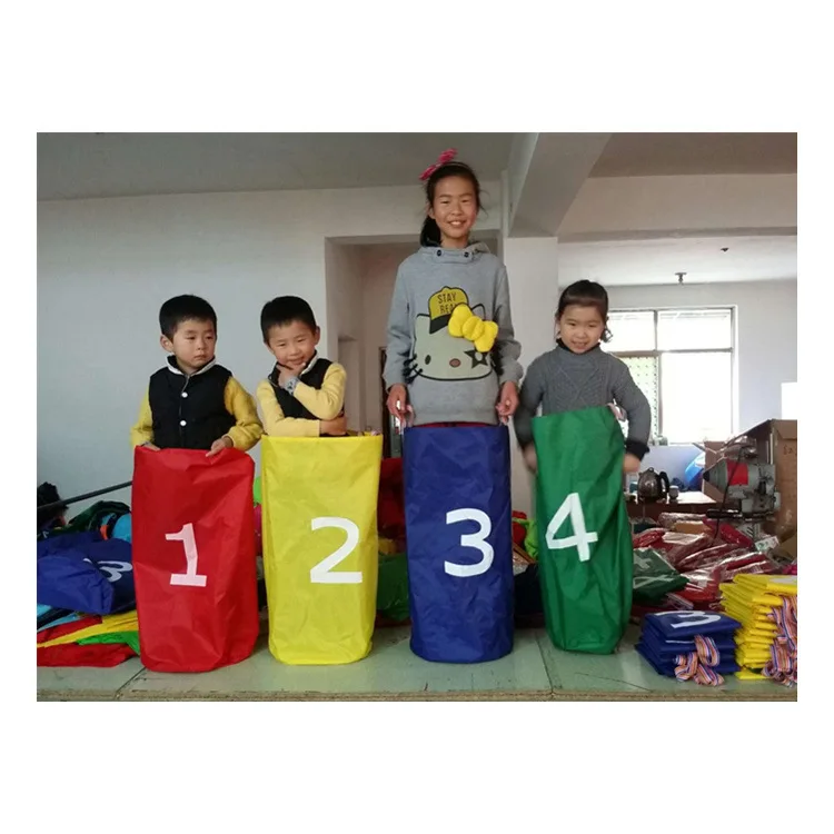 

Kindergarten Children Jump Sack Sensory Integration Training Canvas Jump Sack Daishu Jump Sack Single Layer Color Jump Sack with