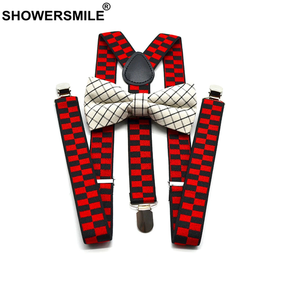 SHOWERSMILE подтяжки винтажные женские мужские для рубашки красные зеленые с