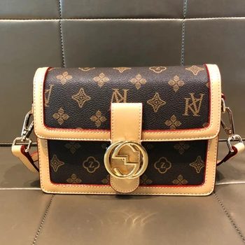 

Genuine Leather Flap Bag for Women 2020 New Single Shoulder Messenger Bags Ladies Fashionable Purses and Handbags Louis Brand gg