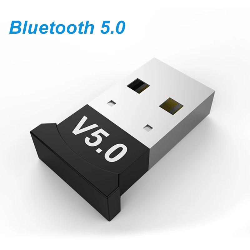 V5.0 adaptador de USB inalámbrico Bluetooth 5,0 Bluetooth Dongle adaptador/receptor de música transmisor Bluetooth para PC portátil