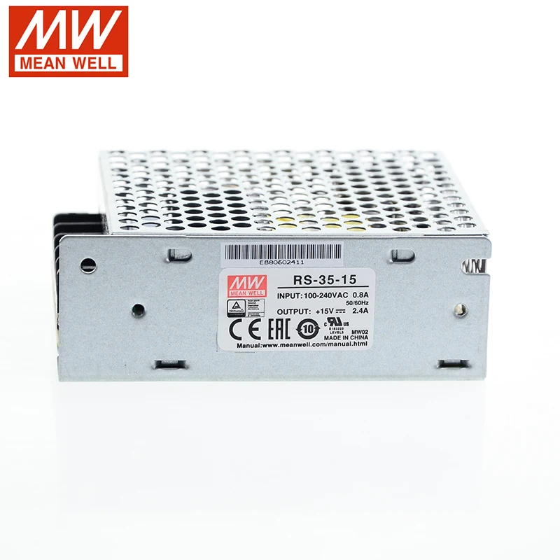 [Семь Неоновые] бренд MEAN WELL представляет RS-35 3,3 V 5V 12V 15V 24V 48V 35W высокое Мощность высокая эффективность один Выход переключение Питание