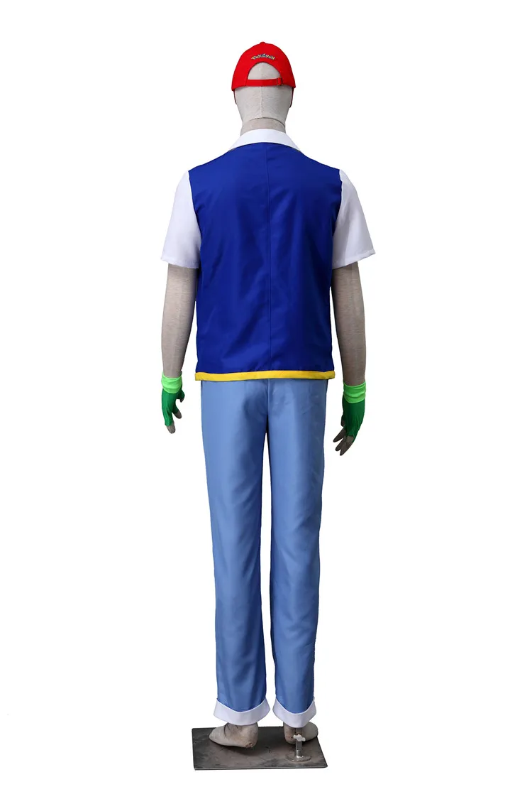 Ash Ketchum Косплей Покемон Карманный Монстр BW-Ash Katchum карнавальный костюм