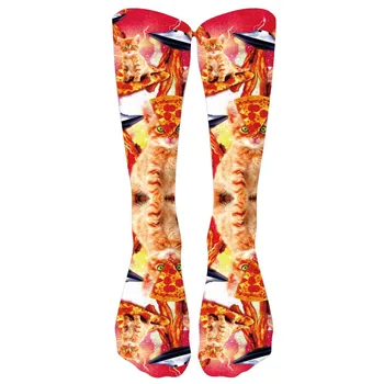 

Compression Socks Thick Over Knee Christmas High Long Mujer Cotton Fashion Women Casual Tie Dye Cute Colorful Calcetines Hip Hop