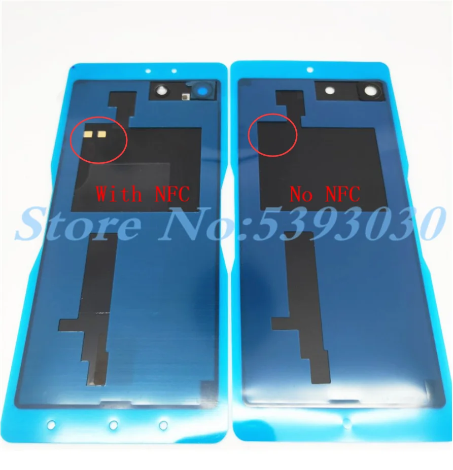 10 шт./лот, чехол для батареи, запасные части для Sony Xperia M5 e5603 e5606 e5653, задняя крышка для батареи, корпус с NFC
