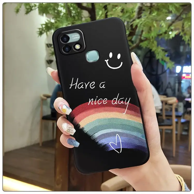 wallet cases Soft Durable Phone Case For infinix X659B/HOT 10i New Fashion Design Back Cover Cartoon Anti-dust flip cases