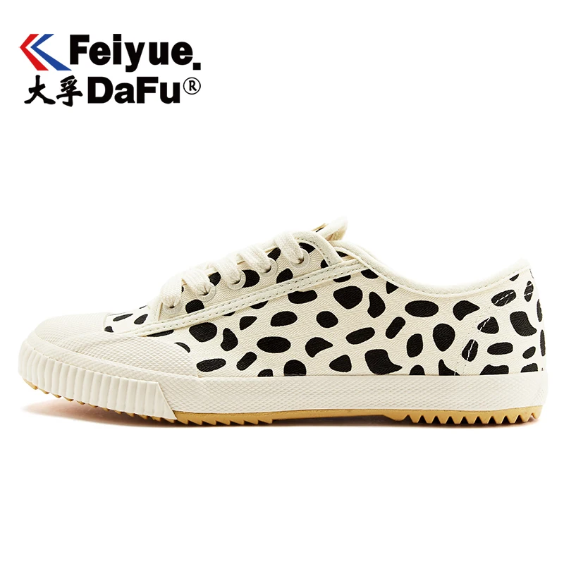 

Feiyue 1 Pair Canvas Shoes 2113 Leopard Track Shoes Women Shoes Beige Flats Autumn Breathable Comfortable Casual Fashion Sneaker