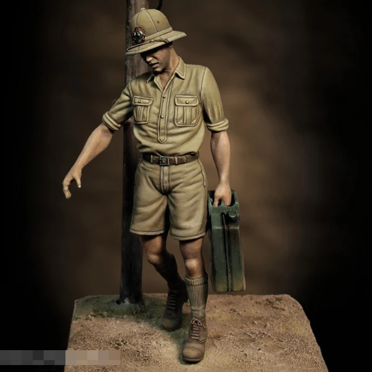 1/35 масштаб Неокрашенная фигурка из смолы итальянская с фигуркой коллекции jerrycan |