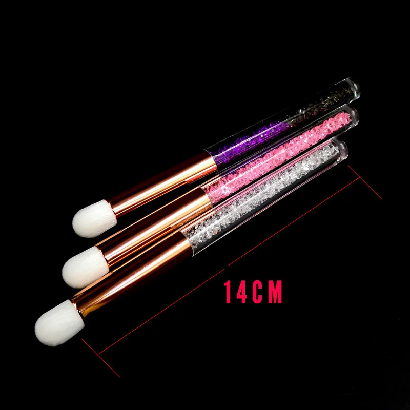 

New Crystal Eyelash Cleaning Brush For Eyelash Extensions Tools Cleanser Washing Makeup Brush Eyelash Lash Extensions Applicator