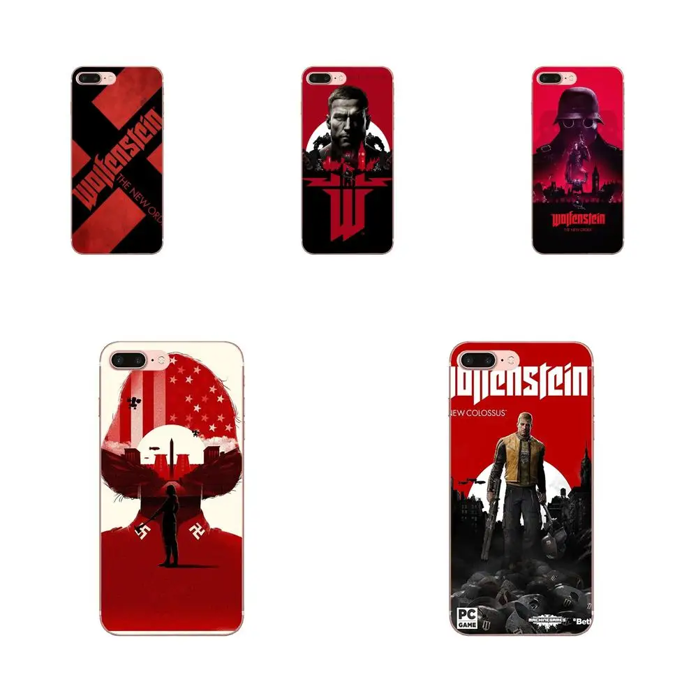 Мягкие чехлы Capa для LG K50 Q6 Q7 Q8 Q60 X power 2 3 Nexus 5 5X V10 V20 V30 V40 Q Stylus Game Wolfenstein Новый Colossus |