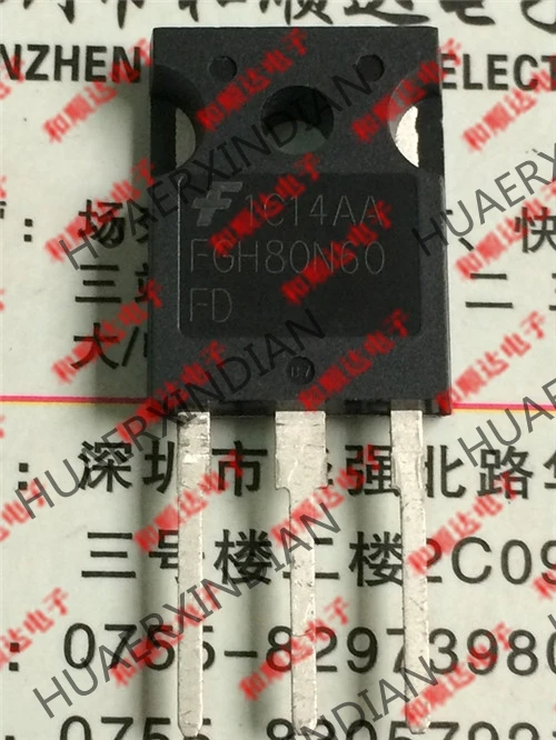 20 шт./лот FGH80N60FD TO-247