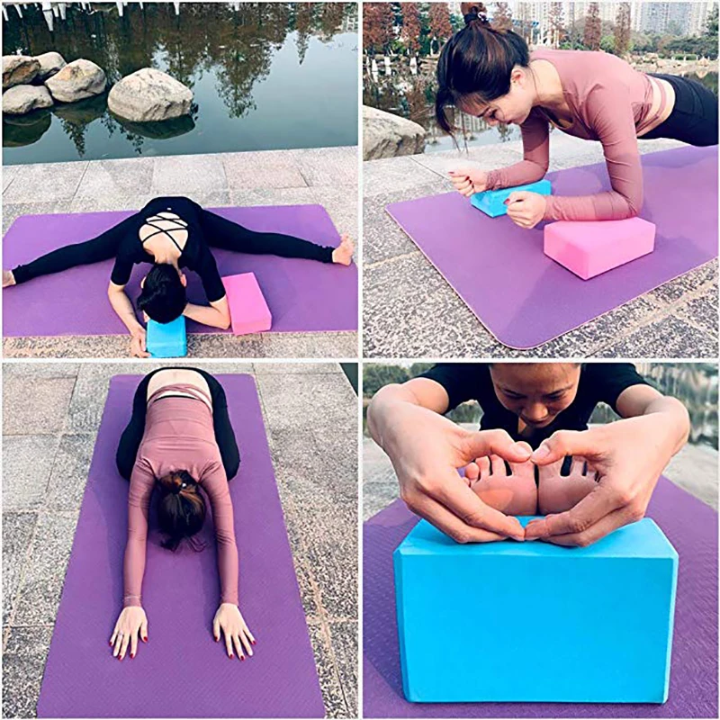 EVA Gym Blocks пена кирпич тренировки упражнения фитнес набор инструмент йога валик Подушка Растяжка тело формирование тренировки здоровья