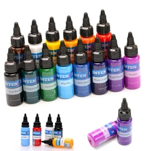 14 цветов, набор чернил для татуировки, тройной черный Перманентный макияж, набор чернил для татуировки, набор чернил, краска для тела, искусство, пигмент для татуировки