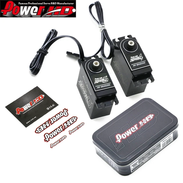 $90.18 Power HD STORM-4 STORM-5 6-7.4V High Torque Metal Gear Brushless Digital Servo The More Oil 1/8 Brushless Set For RC Car Toy