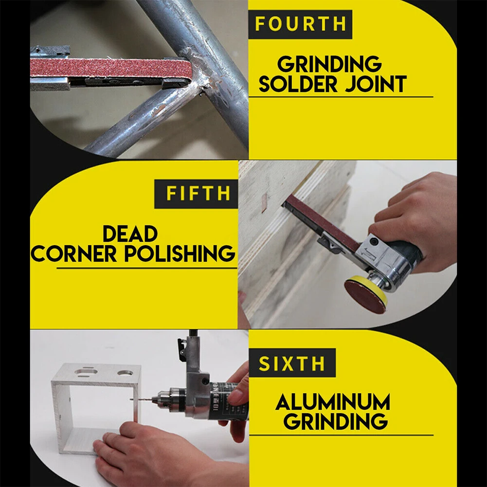 

Mini Fast Portable Handheld Electric Grinder Polisher Tool Grinding Machine Adjustable Belt Sander Edges Cutter Multifunctional