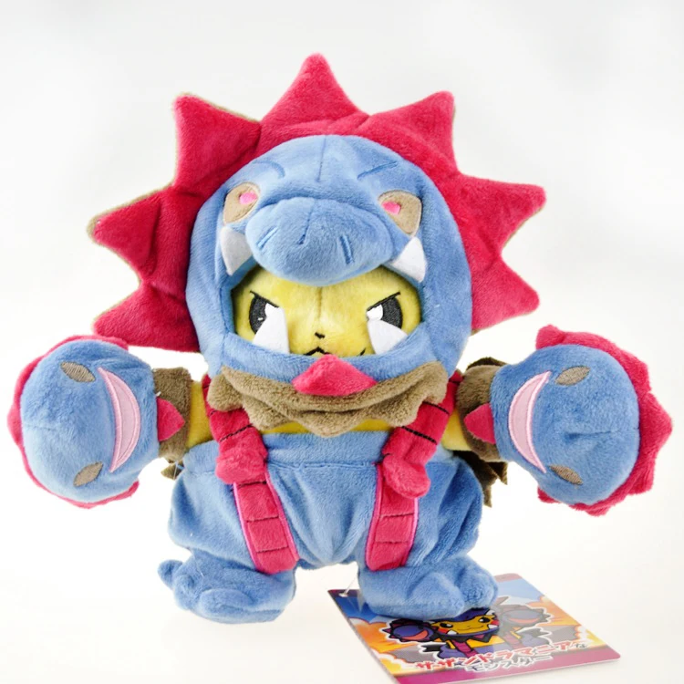 Pikachu007 Takara Tomy подвеска с покемоном игрушка Подарки кукла плюшевый Пикачу Косплей Сращивание Карманный Монстр плюшевый - Цвет: Pikachu007