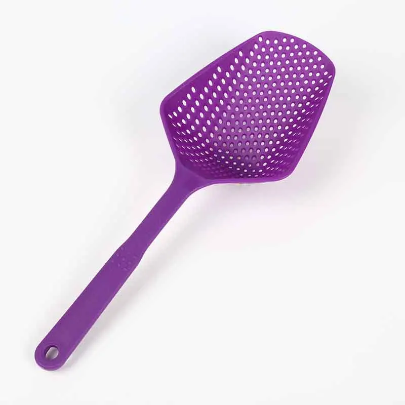 Purple Еда щелевой фильтр шпатель кухня домашняя поставка инструмент для приготовления пищи гаджет большой размер - Цвет: Purple