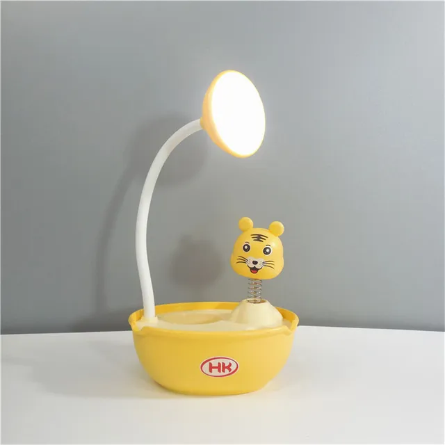 Dinosaur LED Night Light Bedroom Bedside Sleep Lights Student Desk Table Lamp Usb Charging Dormitory Kindergarten Children Gift Tiger D