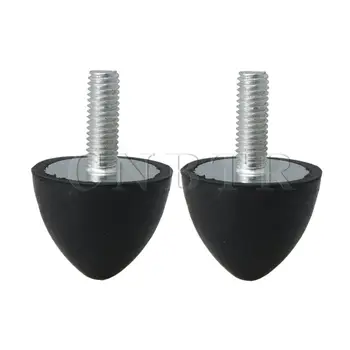 

CNBTR 2pcs Threaded Isolators Mount with M6 x 18mm Stud Conical Rubber Bumper