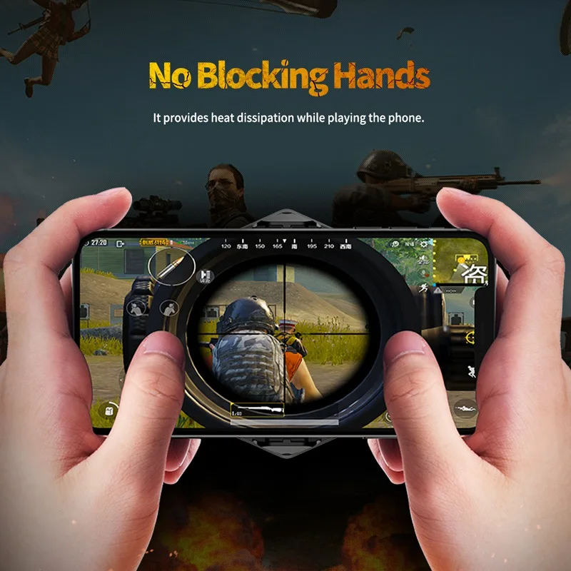 ROCK Versenkbare Handy Cooling Pad Spiel Kühler Fan Halter Gaming Stumm Kühler Controller Kühlkörpe