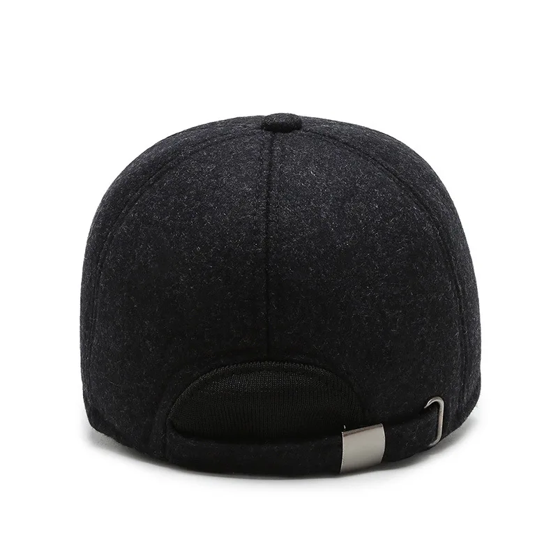 [NORTHWOOD] Бренд мужской бейсболки черная зимняя шапка с ушами-ушками Gorras Para Hombre Теплые сгущенные шапки Snapback для наружного регулируемого размера 56-60 см