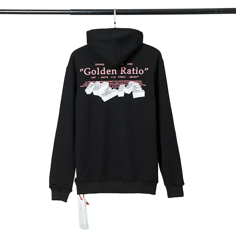 18SS OFF-WHITE OW Осень Зима Новая высокая версия английская Мужская Пара Толстовка