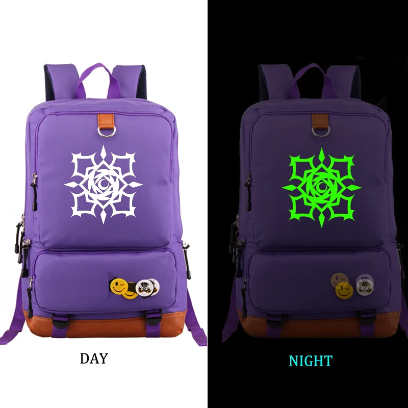style3 purple Рыцарь, вампир noctilucous meteor Рюкзаки Школьный Рюкзак Для Путешествий ежедневный рюкзак - Цвет: style3 purple