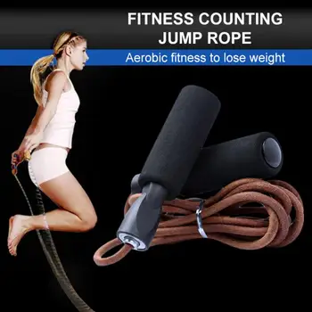 

Adjustable Fitness Exercise Gym Boxing Leather Speed Skipping Jump Rope Professional Skipping Rope Home Fitness Bodybuilding