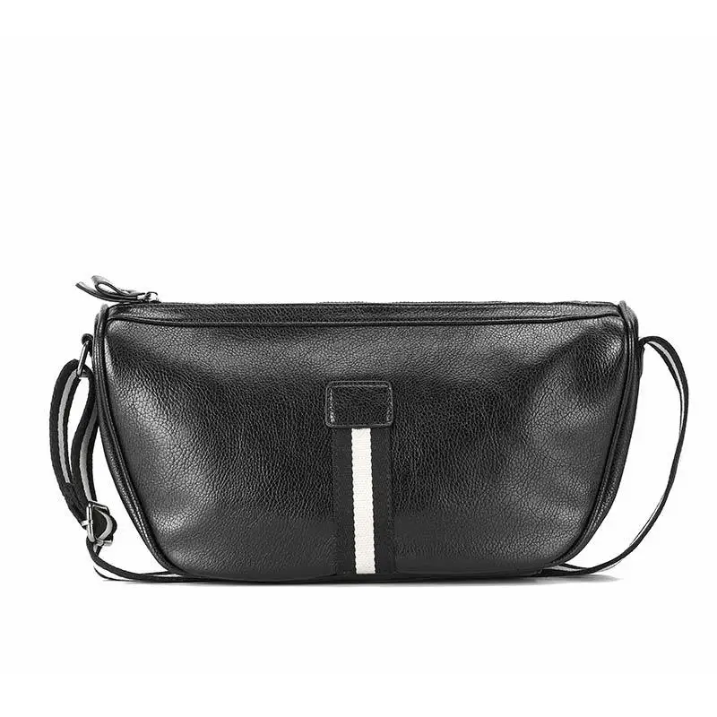 

Q street chest bag inclined back shoulder bag men's leisure tide bag men's messenger bag messenger bag Korean leather diagonal