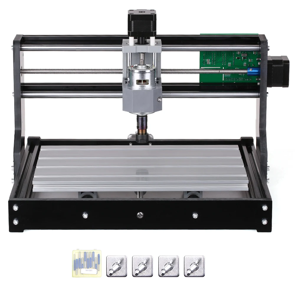 E5244US CNC3018 PRO DIY ЧПУ маршрутизатор комплект мини гравировальный станок GRBL управление 3 оси для PCB ПВХ резьба по дереву фрезерный гравировальный станок - Цвет: E5244US