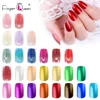 Faux-ongles en métal, artificiels, effet miroir, uv, 24 pièces par sachet, 14 couleurs, de forme carrée, courtes et longues ► Photo 2/6