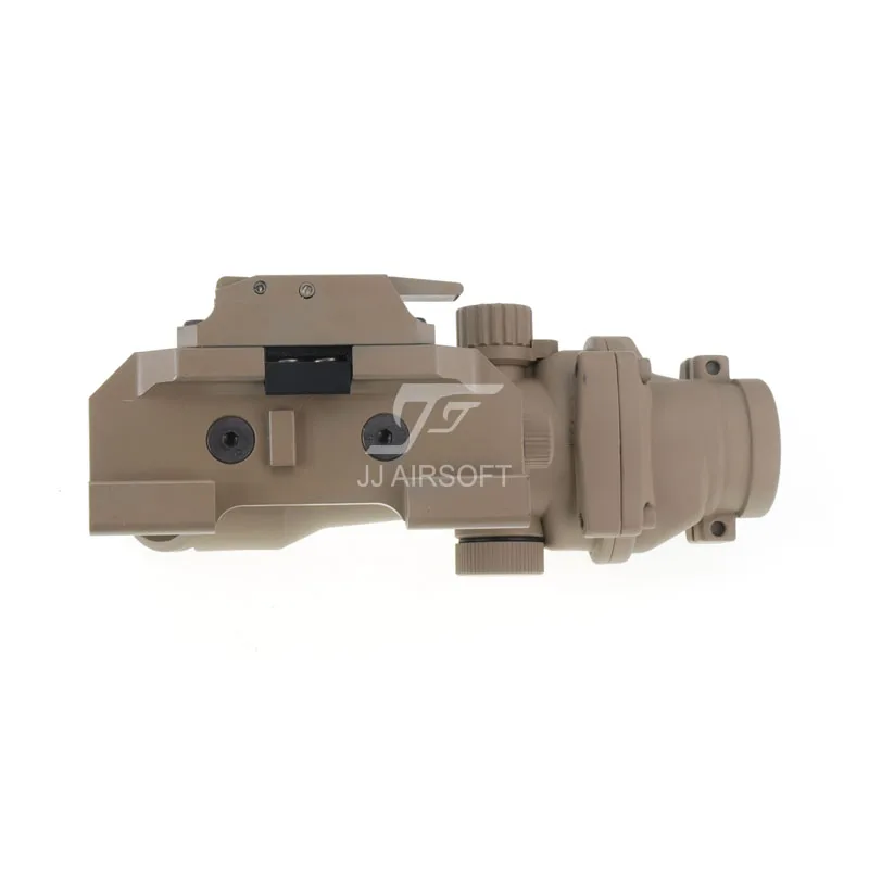 JJ страйкбол ACOG Стиль 4x32 область красный/зеленый сетка/полная линия освещения, AC12033 Bobro стиль Quick Release/QD Крепление(черный/коричневый