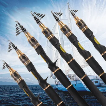 

Multifunction Telescopic Fishing Rod Portable Spinning Rod Carbon Fiber EVA Handle Casting Fishing Pole Travel Sea Fishing Rod
