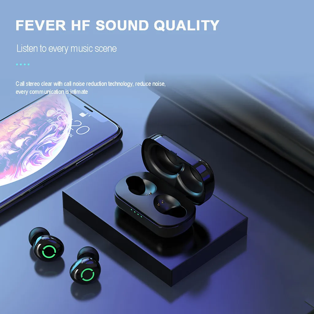Лучшие продажи продуктов Bluetooth 5,0 гарнитура TWS беспроводные наушники мини наушники стерео наушники HIFI поддержка дропшиппинг