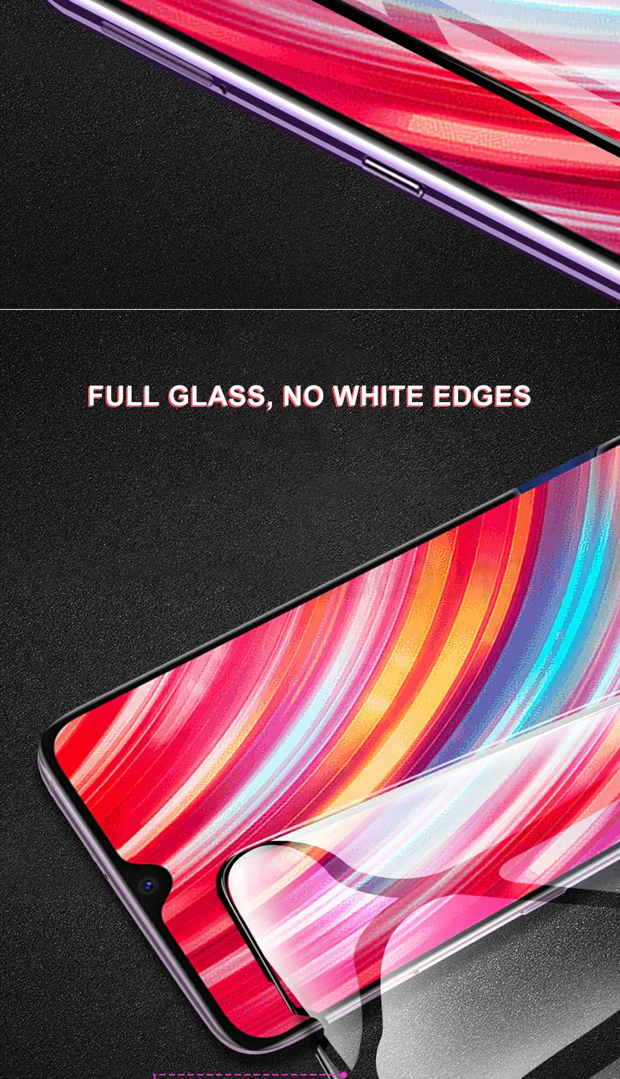 9D закаленное стекло для Xiaomi Redmi 7 8 6 K20 Pro Go 6A 7A 8A Note 6 7 8 Pro Защитная пленка для экрана