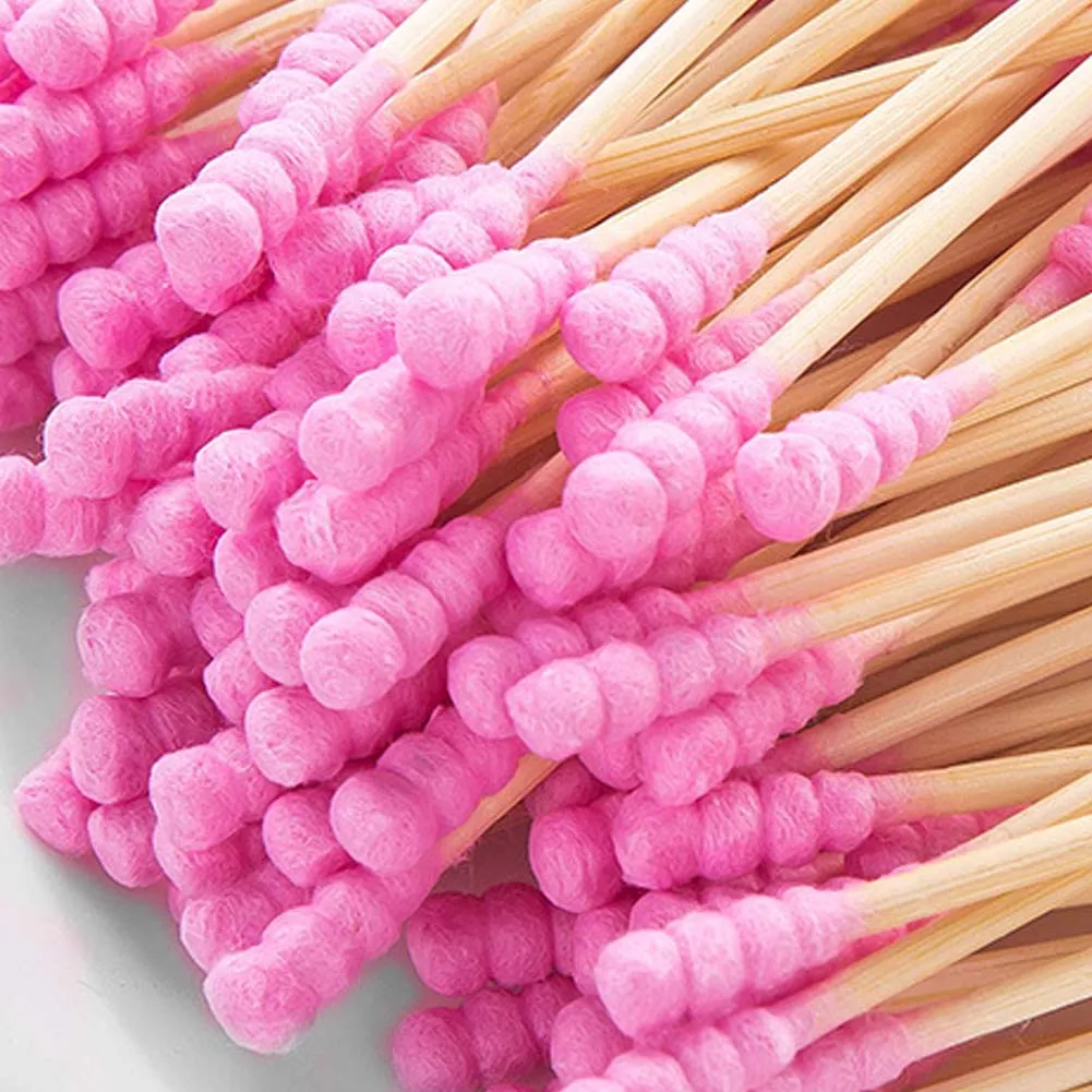 coton tige r utilisable oreille Double Thread Head Disposable Ear Cleaning Cotton Swab Buds Paper Rod 4