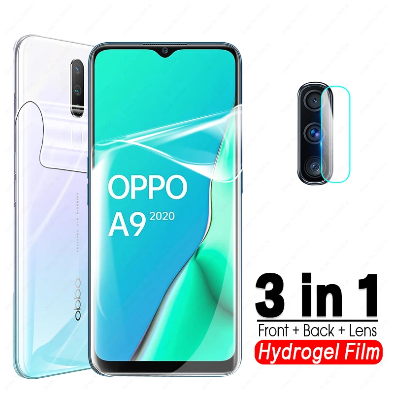Гидрогелевая пленка 3 в 1 для OPPO A5 A9 a5 a9 a 5 9 2020 | Мобильные телефоны и аксессуары