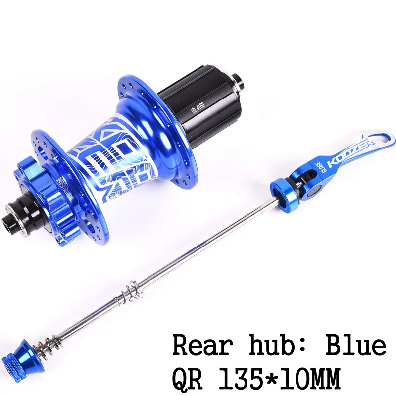 Blue 10x135mm Rear Koozer XM490 ступицы 4 подшипника MTB горный велосипед ступица задняя 10*135 мм QR 100*15 12*142 мм через 32 отверстия дисковый тормоз велосипедная ступица - Цвет: Blue 10x135mm Rear