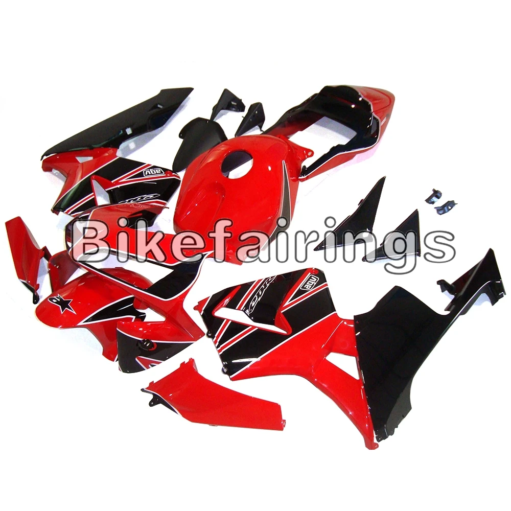 Полный комплект обтекателя Для Honda CBR600RR F5 2003 2004 CBR 600RR 03 04 впрыскивание, АБС-пластик мотоциклетный кузов-блеск для губ красные, черные