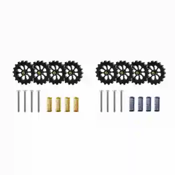 

3D Printer Accessories Hot Bed Upgrad Hand Twist Auto Leveling Nut Kit for Ender3 CR10/10S 3D Printe (Blue+ Black)