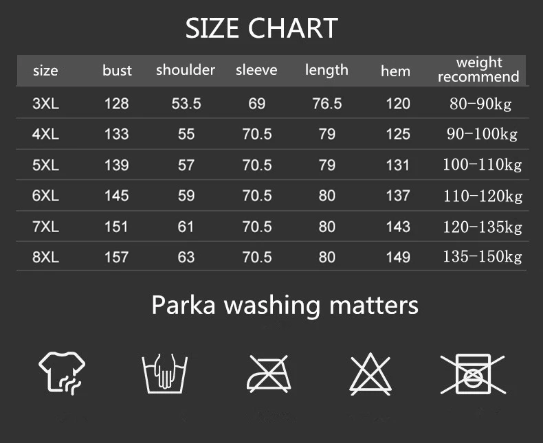Плюс размер 3XL 4XL 5XL 6XL 7XL 8XL Мужская теплая толстая зимняя парка с капюшоном и воротником для 80-150 кг мужская одежда