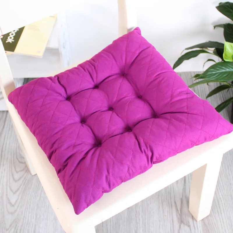 Multi Color Office Home Chair Mat Seat Cushion For Dining Stool Thickened Sofa Car Waist Pad Throw Pillow Square Tatami Cushions - Цвет: Purple-Thin
