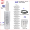 10pcs Bulk Sale Spray Gun Paint Tank Spray Gun Mixing Cup 165/400/600ml Disposable Measuring Cup Type H/O Quick Cup 1
