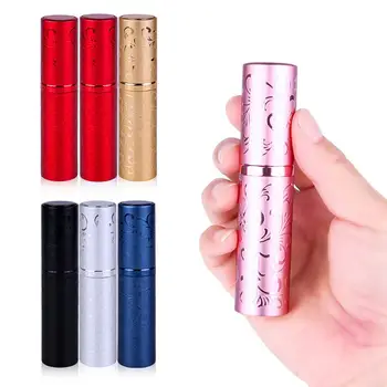 

10ml Rotating Refillable Bottle Portable Mini Empty Aluminum Perfume Bottle Pump Sprayer Travel Atomizer Cosmetic Container