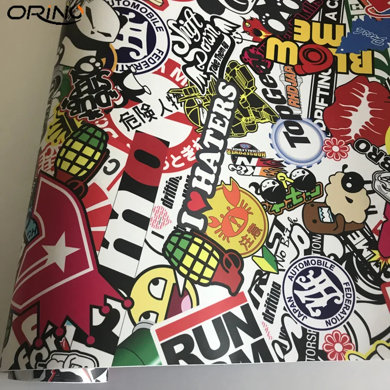 Граффити наклейка бомба виниловый автомобиль обертка череп Лист ПВХ JDM ноутбук