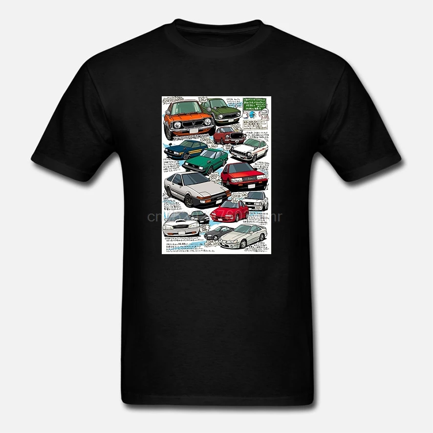 Мужская футболка с автолюбителем Jdm Toyota Corolla Teq Ae86 Trueno модная для отдыха новинка