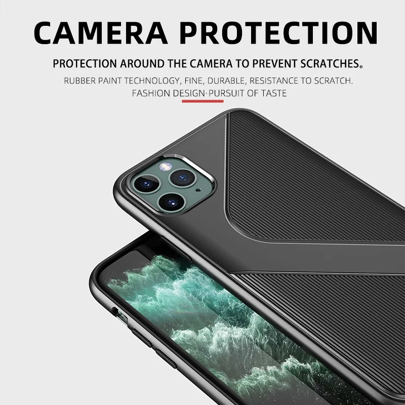 Для iPhone 6, 6s, 7, 8 Plus, силиконовый чехол в полоску с геометрическим узором, чехол для iPhone X, Xs, 11 Pro Max, Xr, Мягкий ТПУ, защита от падения