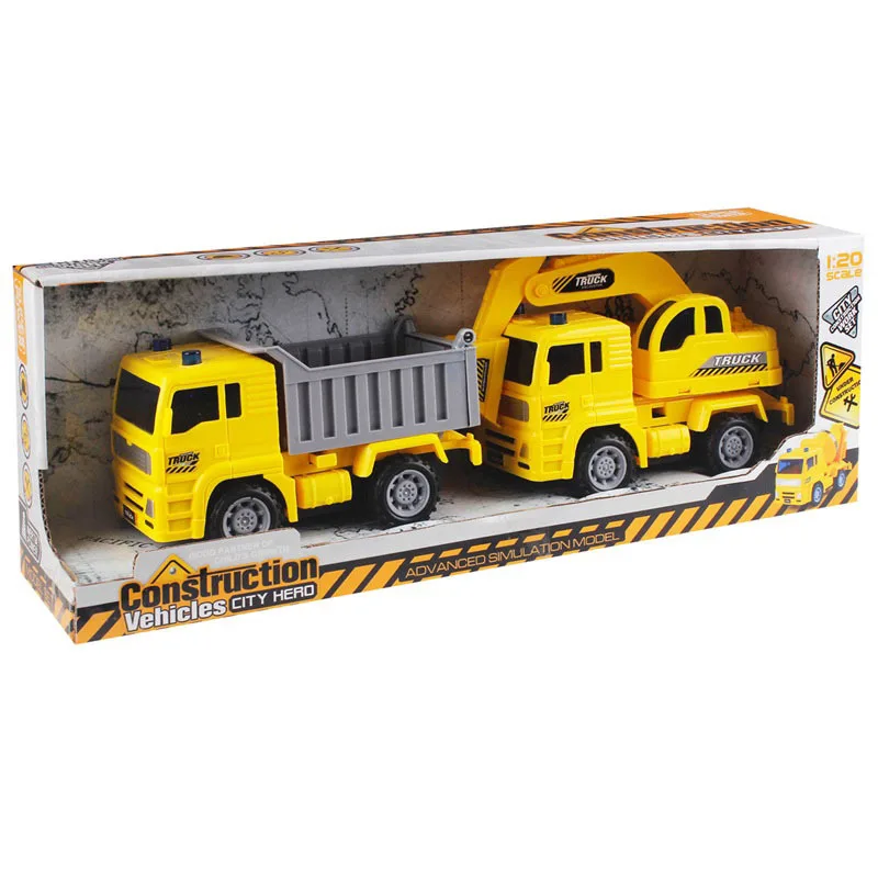 

Engineering Vehicle Model Toy Children Early Childhood Educational Model Digging Freight Truck Inertia Engineering Vehicle Set