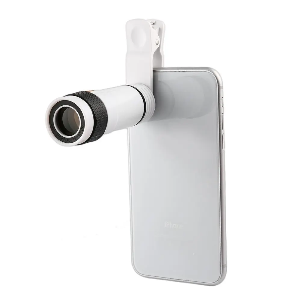 Объектив камеры Mobiele Telefoon 12X Zoom Telelens Externe Telescoop Met Universele Clip voor смартфон