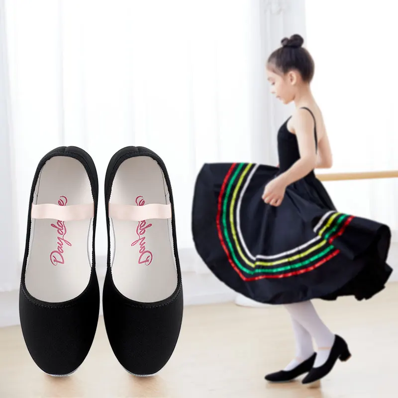 Ballet Shoes For Girls Dance Shoes For Woman Dancing Slippers Gymnastics Shoes Character Teacher Shoes High Heel Dancing Shoes children girls leather shoes white princess high heel shoes for kids girls performance dress student show dance sandals 28 41