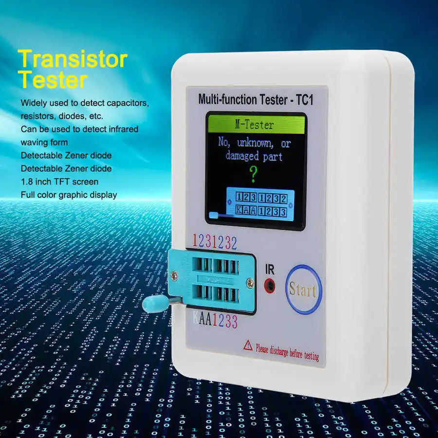 TC-T7-H LCR-TC1 LCR-T4 Transistor Tester Multimeter For Diode Triode MOS/PNP/NPN Capacitor Resistor Replace LCR-TC2 | Инструменты